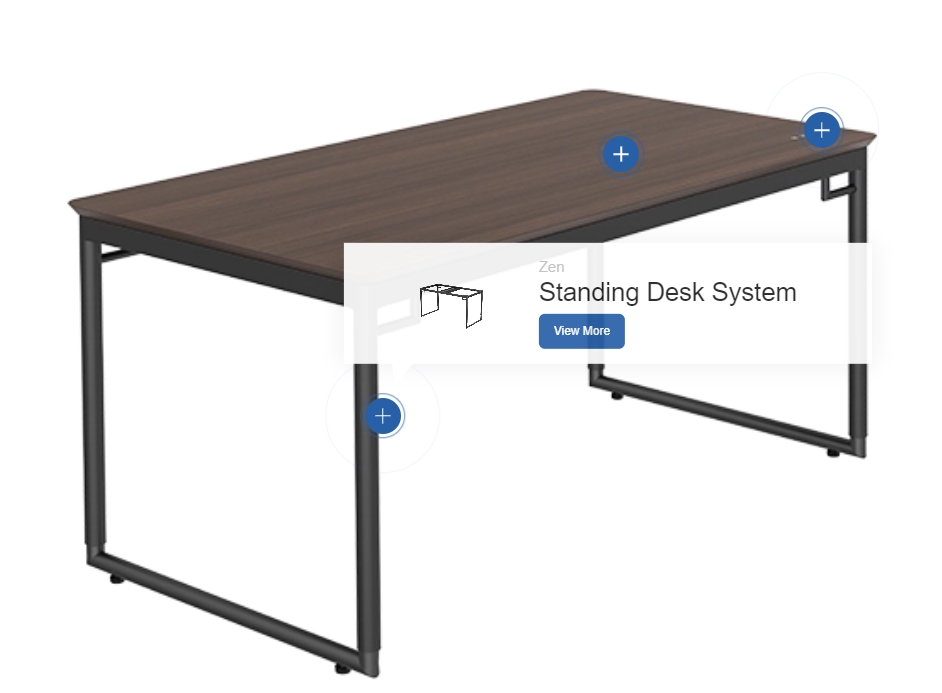 Mesa de pé com pernas invisíveis